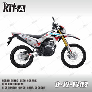 Stiker CRF 150L decal setiker CRF 150L stiker motor Merah Putih Minimalis D-I2-1303 i2-484 I2-874
