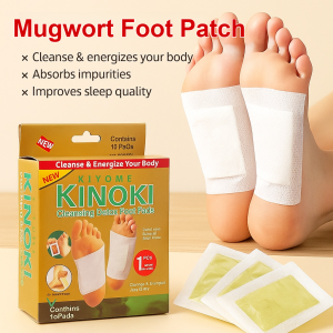 【Spot Delivery】10PCS Gold Healthy Detox Foot PatchDampness Reduction Sleep Aid  Reducing Sugar Foot Patch