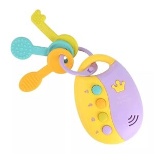 SIRENXI Giả vờ Chơi Giáo Dục Cho Trẻ Em Bé Đồ Chơi Từ xa Xe Giọng Nói Âm nhạc Chìa Khóa Xe Chìa Khóa Xe Đồ Chơi Bé Đồ Chơi Âm Nhạc Vocal Thông Minh Chìa Khóa Xe