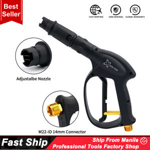 High Pressure Car Wash Water Gun Swivel Adjustable Nozzle Car Detailing Washing Foam Sprayer Trigger Handle Washer Gun