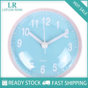 LF Wholesale✨Flash Sale ✨ นาฬิกาควอทซ์ดูดติดผนังขนาดเล็กกันน้ำกันหมอกสำหรับห้องน้ำห้องครัว