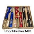 Shock depan / front fork Mio Sporty ( 2008-2011) merk kayaba zeto warna Hitam •KYOS-FF1020HZ. 