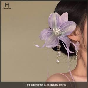 Hayating 1PC Bohemian Vacation Style Flower Hair Clips Fashion Simulation Flower Hairpin For Women Girls Sweet Hair Accessories Gifts
