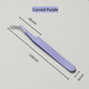 Colored Straight + Curved Bulu Mata Palsu Pinset For Nail Art Sticker Eyelash Makeup DIY Tool