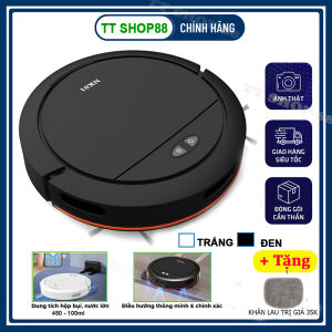 [BH 12 THÁNG] Robot Hút Bụi Máy Hút Bụi Lau Nhà NK01 Máy Hút Bụi Tự Động - Lực Hút Siêu Mạnh 4000pa  Có Hộp Nước Chế Độ Tự Sạc App Điều Khiển Chống Rơi.