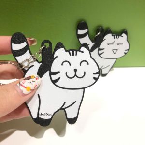Móc khóa mèo bi xoay hài hước In 2 Mặt Cho Người Ngứa tay buồn tay Keychain mèo xoay bi vui nhộn dễ thương sáng tạo In 3D Robo3DLab