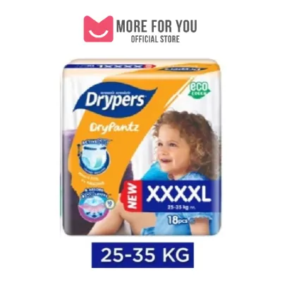 💕MORE FOR YOU💕Drypers Drypantz Baby Pants Diapers (XXXL20s/XXXXL18s) - Single Pack