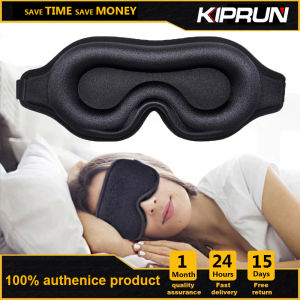 KIPRUN 3D Memory Foam Sleep Eye Mask 100% Blackout Sleep Mask for Women Men Soft & Comfortable Sleeping Mask for Light Blocking Eye mask for Sleeping
