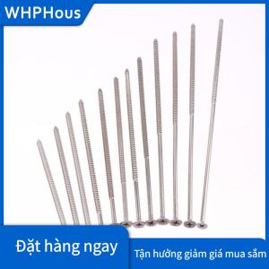 WHPHous 5 10 cái M4 kéo dài đầu phẳng khai thác gỗ dài vít thép không gỉ chéo countersunk đầu tự khai thác vít