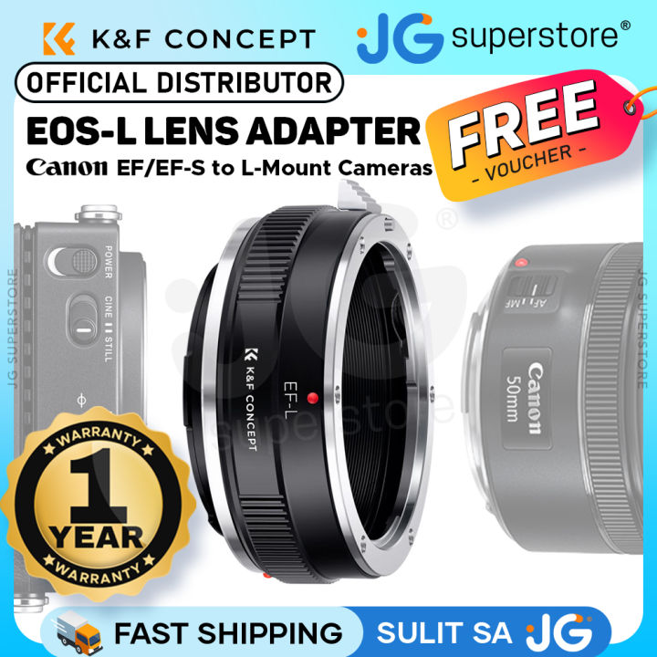 K&F Concept EOS-L Canon EF/EF-S Lenses to L-Mount Leica T, SL, CL, TL, TL2,  SL, SL2, SL2-S Panasonic Lumix S1, S1R, S1H, S5 Mirrorless Cameras
