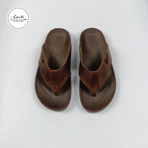 Dép Kẹp Nam Da bò  Dép Xỏ Ngón Nam Cao Cấp  Dép Tông Lào Da Bò Thời Trang Trẻ May Thủ Công
