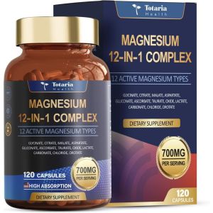 Totaria Magnesium Complex 700mg - 12-in-1 Blend with Glycinate for Sleep & Muscles