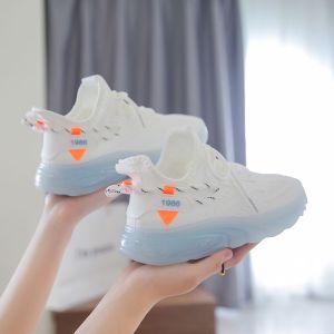 Running shoes for female students popular jelly sole rubber shoes breathable casual flying women shoes  Sneakers COD