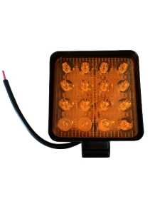 Lampu LED Sorot Tembak Worklight Mobil Motor 48 Watt 16 Titik Mata Kotak 12V 24V Spot LED 48W