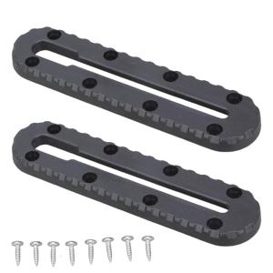 2Pcs Kayak Slide Track Rail Bracket Kayak Accessories Mount Track Fishing Rod Holder Mounting Base Rack Easy to Use