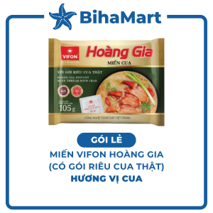 [GÓI LẺ] - VIFON - Miến Hoàng Gia hương vị Cua (có gói riêu cua thật) Miến cua Hoàng Gia Miến cua Vifon (105g/gói)