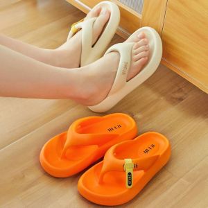 KODUS ตัวอักษรสำหรับเด็ก แพลตฟอร์ม flip flops กันลื่น อีวีเอ รองเท้าแตะชายหาดรองเท้าแตะ ง่ายๆ นุ่มนุ่มๆ รองเท้าแตะแบบสไลด์ สำหรับผู้หญิง