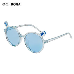 OQ BOGA 7 Styles Fashion Rabbit Ears Frame Round Lens Kids Sunglasses Children Outdoor Eye Protection Eyewear