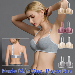 Womens Wireless Small Chest Gathered Bra Seamless Letter Strap Womens Bra Breathable Anti-Sagging Underwear