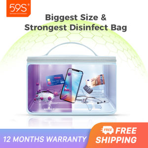 59S P55 UV Sterilizer Compact Disinfection Bag for Mobile Phone & Clothes Kills 99.9% of Germs Viruses & Bacteria UV LED Disinfection Bag for avent feeding bottle