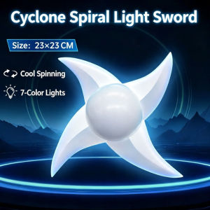 Cyclone Spiral Light Orb Luminous Toy Electric Spinning LED Light Up Toy 7 Color Anime Cosplay Toy