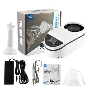 foreverlily LED Nail Dust Collector 35000RPM Vacuum Cleaner Retractable Elbow Extractor Fan With Smart Screen Nail Suction Dust Cleaner