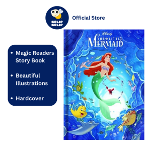 Disney Princess The Little Mermaid Magic Readers Hardcover Storybook For Kids To Read & Pages With Beautiful Illustration From The Hit Movie