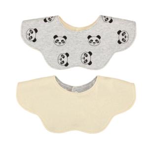 2-Sided Infant Feeding Bib Cotton Baby Burpling Cloth Gentle On Skin Petal Design Prevents Stains Machine Washable