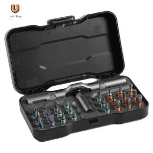 DIY Screwdriver 24 in 1 DIY Ratchet Screwdriver Set Multi-Purpose Mini Screwdriver Kit for Furniture Computer Bicycle [Ueb Shop]