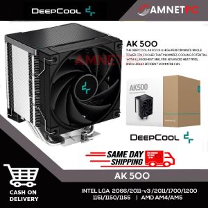 AMNETPC DeepCool AK500 CPU Air Cooler 240w TDP Giant Heatsink 90mm Thickness with 5 Copper Heat Pipes BBHT Technology Quality CPU Cooler 120mm PWM Fan for AMD AM5/AM4 Intel LGA 2066/2011-v3/2011/1700/1200/1151/1155