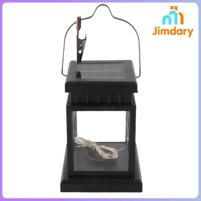 Jimdary Solar Lantern Lights Outdoor LED Solar Table Lamp Hanging Lantern with Clip for Garden Patio Landscape Decoration