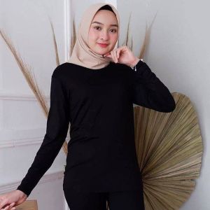 Zetta Inner Outer Long Dress Tanpa Lengan Knit Hornet Gamis Wanita Muslimah Jumbo Termurah Overall Knit Premium