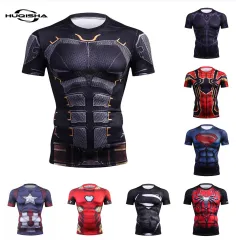 Super Hero Flash Compression Gym T-shirt Men Women Jogging Sportswear  Fitness Tshirt Summer Fashion Casual Jersey