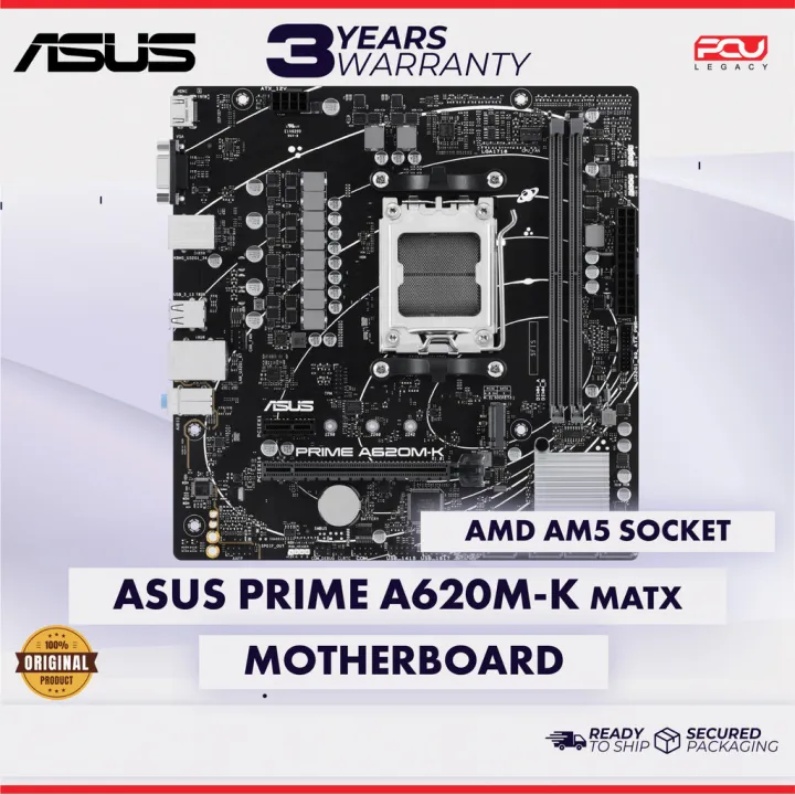 ASUS PRIME A620M-K MATX AM5 Motherboard