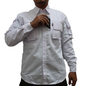 Asnh Kemeja Pdl Taktikal Arcadia Lengan Panjang Bahan Kuat dan Mudah Sobek Quickdry Hitam