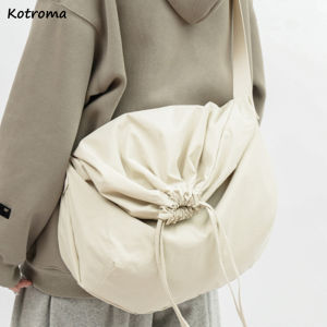 Drawstring Crossbody Bags Fashion Shopping Korean Style Simple Commuting Harajuku Travel High Street Basic Classical Students2026