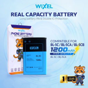WIXEL Baterai BL-5CB Nokia 100 101 103 105 109 C1-01 C1-02 C2-01 C2-02 C2-03 C2-06 1800 1616 1280 106 111 113 X2-01 X2-05 Classic Double Power Real Capacity Batre Batrai Battery Original Ori Dual BL5CB