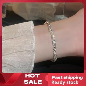 🚚【Local Express Delivery】🚚 Fashion Charm Zircon Tennis Bracelet Elastic Chain Bracelet Crystal Adjustable Chain Bracelet Women Jewelry
