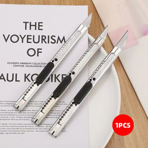 Cutter 1Pcs Retractable Blade Knife 30° Stainless Steel for Cutting Sharp Lockable Paper Cardboard
