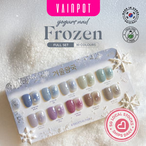 [Vainpot-SG] YOGURT NAIL Frozen Collection Gel Full Set / 10 Syrup Colours HEMA-free Korean Soak Off Gel Polish