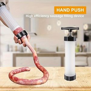 Manual Sausage Filler Stuffer Machine Hand Operated Sausage Maker With Funnel Kitchen Poultry Tools