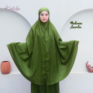 Mukena Aurelie Pouch Parasit Polos Parasut Premium Treveling terbaru Murah Standar Dewasa Jumbo