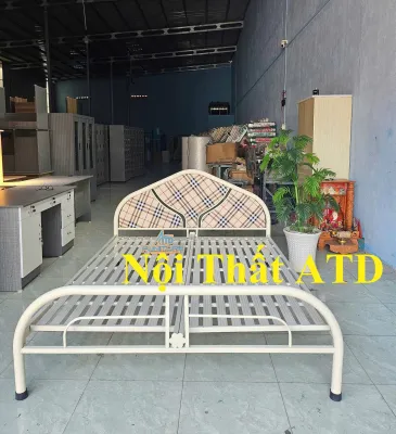 Giường Sắt Khung Thép ATD – Kiểu Dáng Hiện Đại Chịu Lực Tốt