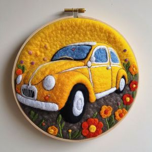 ภาพวาดชุดเย็บปักถักร้อยขนแกะ SDOYUNO สำหรับงานประดิษฐ์ทำมือเข็มผ้าสักหลาดดอกไม้ชุดรูปภาพของขวัญสำหรับเพื่อนภาพวาดมือ