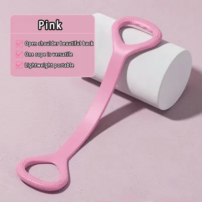 8 Shape Yoga Elastic Band Yoga Pilates Fitness Stretch Elastic Band Chest Expander Yoga Rope Fitness Resistance Band Arm Back Training Elastic Ropes Yoga Stretching Belt 拉力器 8字拉力器