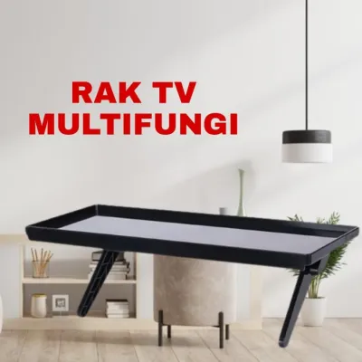 Barangunik2021-Rak TV Multifungsi / Rak Gantung Tatakan Dudukan Atas Layar TV
