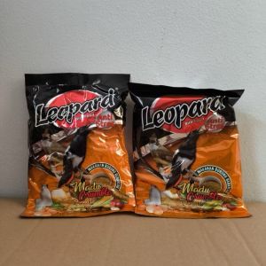 Leopard kasar madu anti atres burung kicau crumble Oren kuning leopart Voer pur