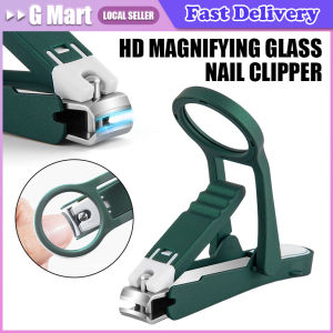 Nail Clipper with Magnifying Glass for The Elderly Practical Anti-splash Stainless Steel Nail Clipper Beauty Tools Wholesale