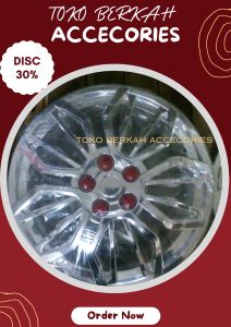 Tutup Dop Velg Mobil Ring 14 - Dop Velg Kaleng Mobil Ring 14 - Dop Velg Mobil Ring 14 - 1 SET DOP RODA MOBIL SUDAH TERMASUK KAWAT DOP RODA - DOP MODEL LABA-LABA WARNA CHROME MERAH - WHEEL COVER