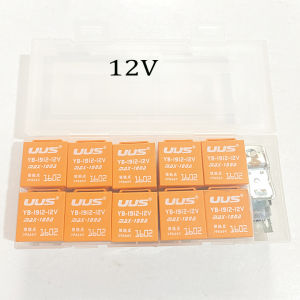 Hộp 10 Rơ Le 4 Chân 12V 100A hoặc 24V 100A Màu Cam